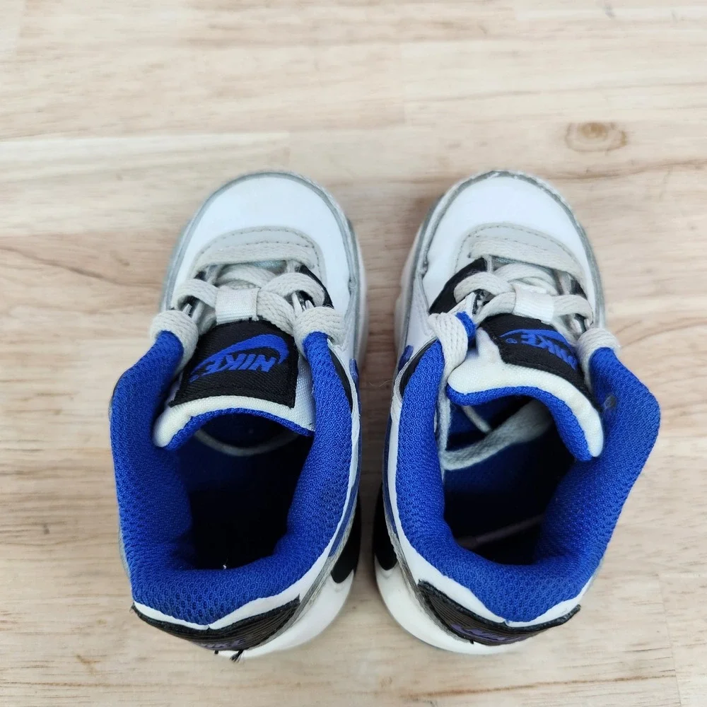 Nike Air Max 90 LTR Toddler Shoes Size 5C Summit White Racer Blue DV3609-100